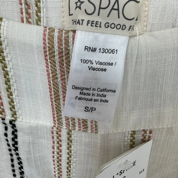 L Space Isla Pants El Camino Stripe Size Small - Picture 12 of 15